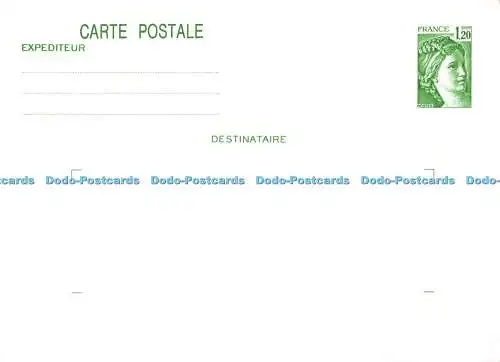 D091422 Frankreich. Postkarte ohne Bild