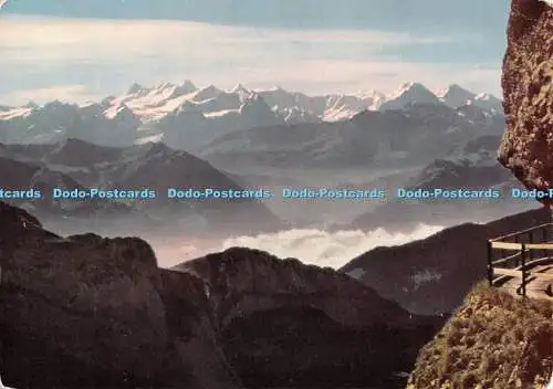 D090272 Pilatus bei Luzern. Blick Richtung Berner Alpen