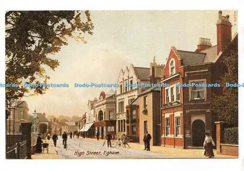 D088391 High Street. Egham. Edwardianische Ansicht der Egham High Street. Egham Museum Tr