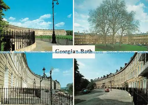 D093182 Georgian Bath. The Royal Crescent. Der Zirkus. Somerset Place. Unichrome