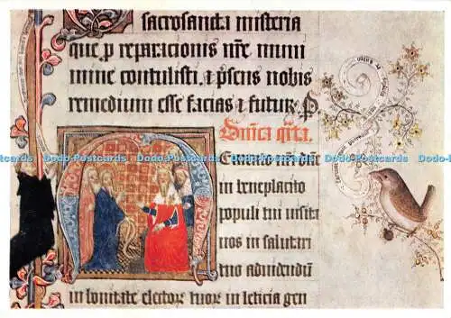 D094978 Sherborne Missal. um 1400. Detail zeigt Moses und Aaron. Die Freunde o