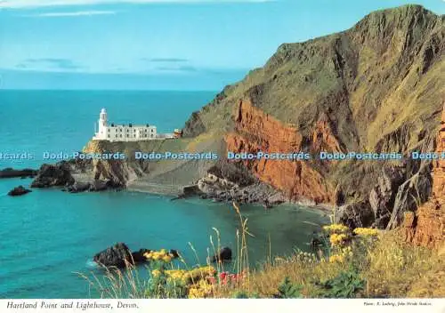 D092148 Devon. Hartland Point und Leuchtturm. John Hinde. E. Ludwig