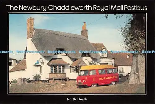 D092252 The Newbury. Chaddleworth Royal Mail Postbus. Nordheide. Kopfpfostenmast