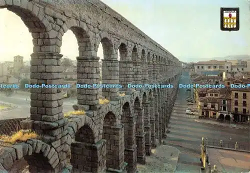 D093764 Segovia. Aquedut. Sonnenaufgang. Fisa. Nr. 59. Dominguez. Postales Escudo De O