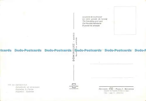 D093764 Segovia. Aquedut. Sonnenaufgang. Fisa. Nr. 59. Dominguez. Postales Escudo De O