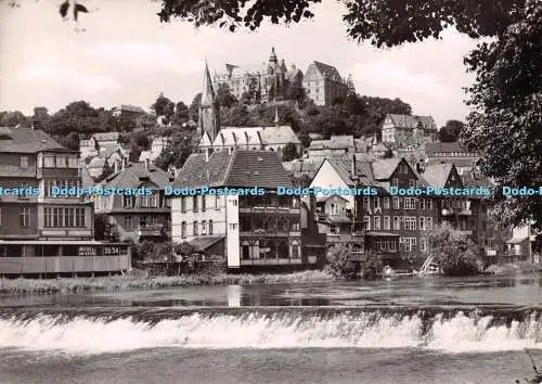 D095517 Marburg. Lahn mit Schloss. F. G. Zeitz