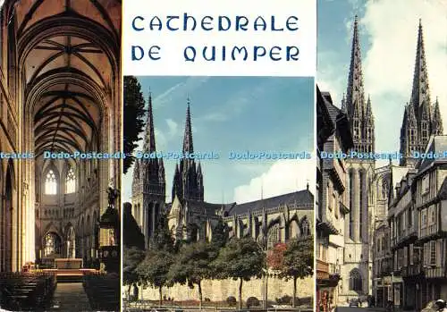 D095607 Cathedrale de Quimper. La Bretagne en Couleurs. MX 485. Iris. Jos. 1979.