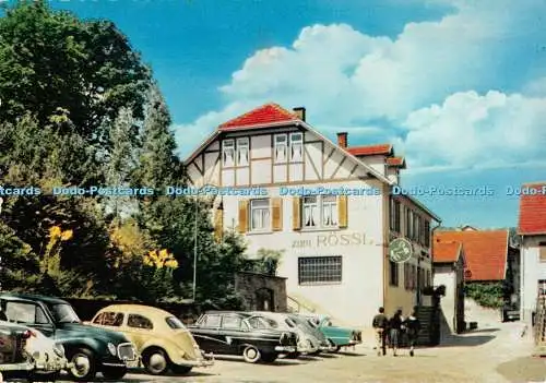 D095866 Gasthof. Zum Rossl. Waldhilsbach bei Heidelberg. Schoning