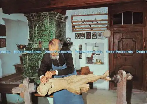 D094128 Herrgottschnitzer aus Oberammergau. Lechner und Lidl. Lobl. Nr. 2032