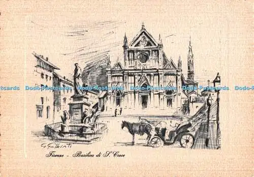 D094132 Firenze. Kirche Santa Croce. Cesare Capello. Milano