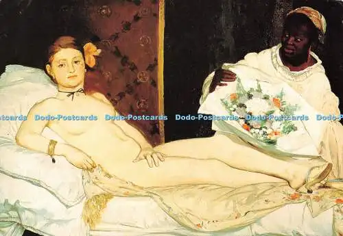 D096559 Olympia. Edouard Manet. AKG London. Musee d Orsay. Erich Lessing. Anness