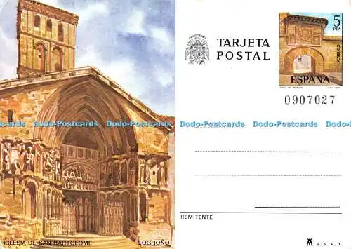 D096732 Logrono. Iglesia de San Bartolome. Arco del Revellin. M.F.N.M.T