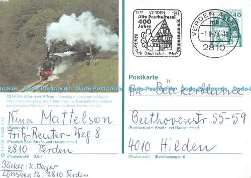 D096751 Bruchhausen Vilsen. Staatlicher Anerkannter Luftkurort Historischer Dampf