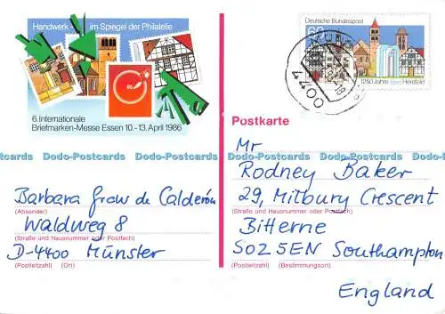 D096768 Handwerk im Spiegel der Philatelie. Internationale Briefmarken Messe. Es