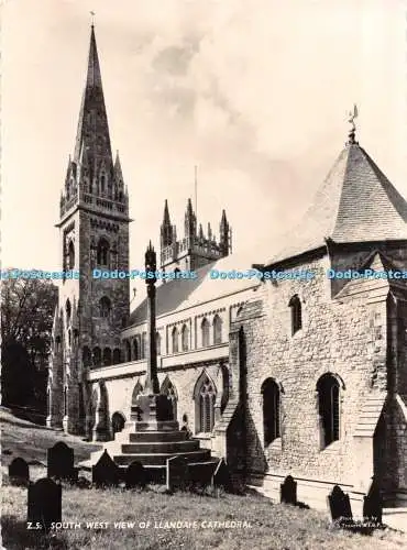 D099093 Südwestansicht der Kathedrale von Llandaff. S. Travers