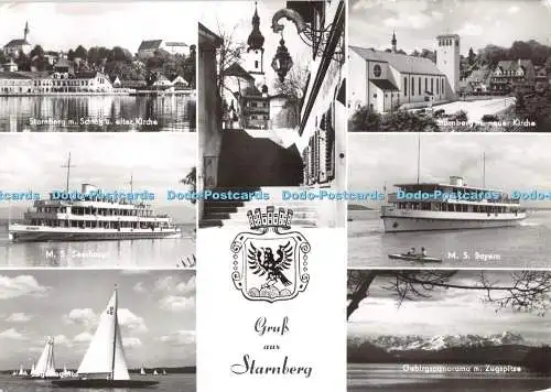 D100551 Gruss aus Starnberg. M. S. Seeshaupt. M.S. Bayern. Starnberg m.neuer K