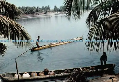 D097488 LAfrique en Couleurs. Afrika in Bildern. 4026. Transport en Pirogue. Sa