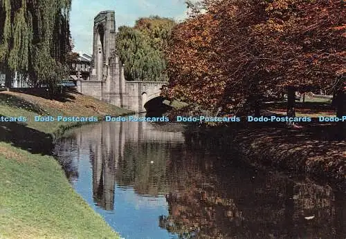 D100816 N.Z. Christchurch. Die Brücke der Erinnerung. Whitcoulls Limited. Farbe