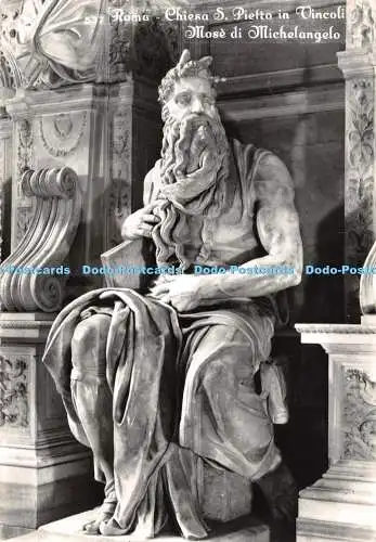 D099520 537. Roma. Chiesa S. Pietro in Vincoli. Mose di Michelangelo. Belvedere