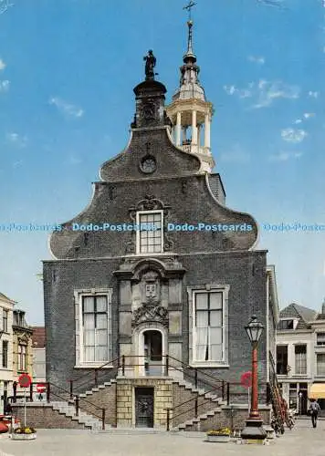 D099572 Schiedam. Stadhuis. Schlitten fahren. 1975