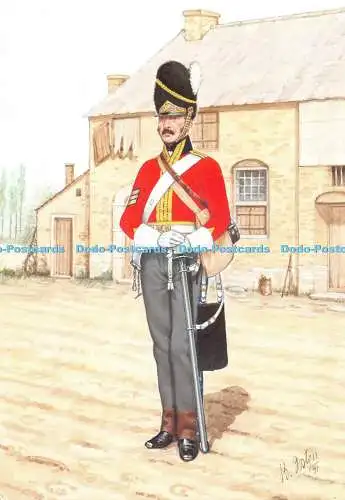 D097694 The Royal Scots Dragoon Guards. Karabiniere und Grautöne. Sergeant. 2.Ro