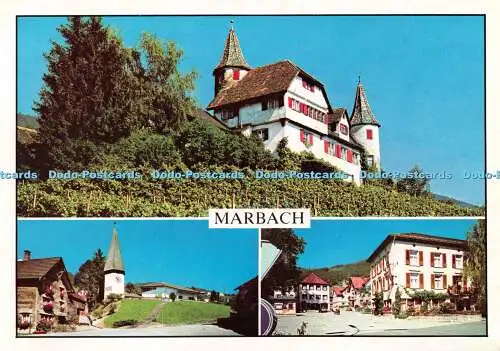 D102839 Marbach. SG im Rheintal mit Schloss Weinstein. Nr. 38924. Foto Gross. Mu
