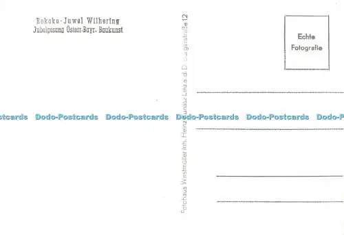 D097877 Rokoko. Juwel Wilhering. Jubelgesang Osterr Bayr. Baukunst. Heinz Kunasz