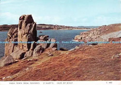 D099861 Hugh Town aus Peninnis. St. Marien. Scilly-Inseln. C 482. Richter. 1977