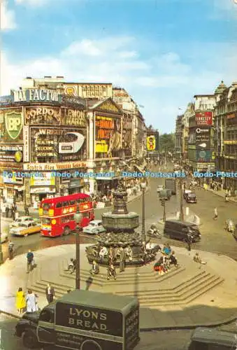 D106068 Piccadilly Circus und Eros Statue. London. PT1056