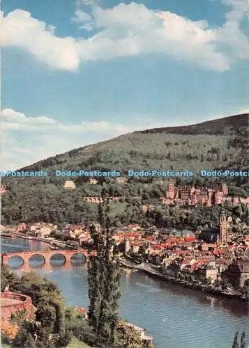 D097992 Heidelberg. Blick vom Philosophenspaziergang. Popp