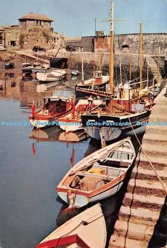 D106117 Hafen von Mevagissey. Cornwall. Dixon. 1975