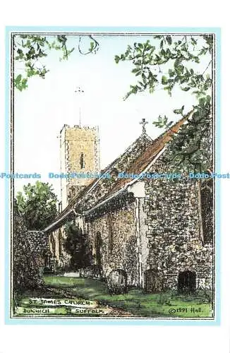 D098086 Suffolk. Dunwich. Jakobuskirche. Halle. 1991