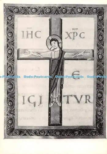 D106201 Bodleian Library. Oxford. Christus am Kreuz. Initiale T des Kanons der Masse fr