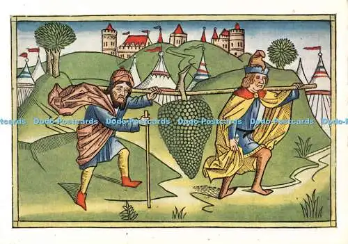 D101372 Victoria and Albert Museum. Spione kehren aus dem Land Kanaan mit