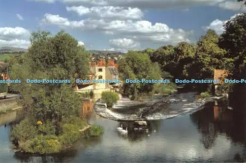 D100023 Hufeisenwehr. Ludlow. Ludford Bridge. 2002. Teme Weirs Trust. G. B. Th