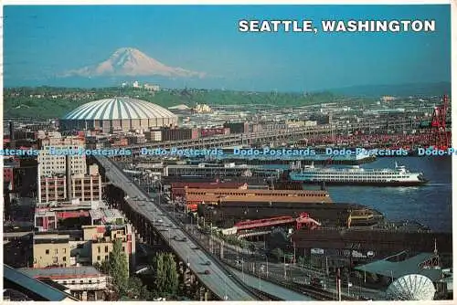 D103163 Seattle. Washington. Waterfront. King Dome. Viadukt Alaskan Way. Max R.