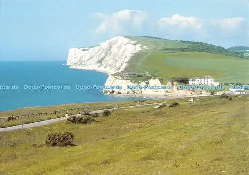 D106352 Freshwater Bay und Tennyson Down. Isle of Wight. Nahe