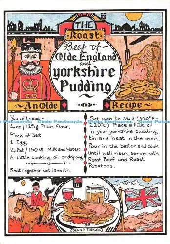 D101614 Yorkshire Pudding. Fotopräzision. Colourmaster International. Old Engl