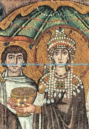 D101676 Ravenna. S. Vitalis. Kaiserin Theodora. Fratelli Leonardi. Da Fotocolor K