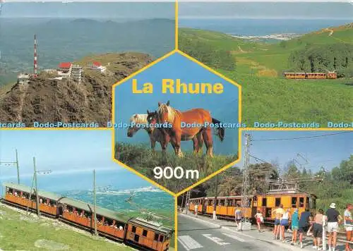 D106539 La Rhune. Le Sommet. Le Petit Train. Gare du Col de Saint Ignace. Laviel