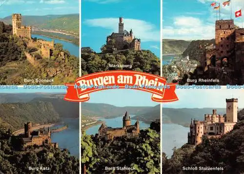 D103467 Burgen am Rhein. Edmund von König. Nr. 664. Multi View