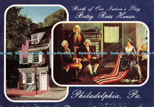 D103480 Betsy Ross House. Philadelphia Pennsylvania. Souvenir Edition. Kunstfarbe