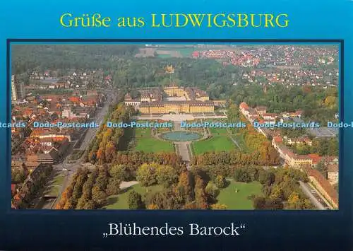 D105056 Grusse aus Ludwigsburg. Bluhendes Barock. Schoning. Gebr. Schmidt