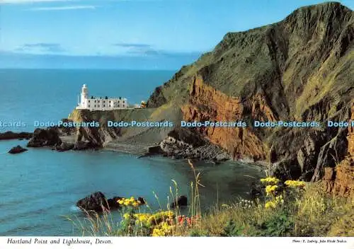 D105063 Devon. Hartland Point und Leuchtturm. John Hinde. E. Ludwig
