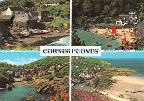 D106589 Cornish Coves. Cadgwith. Fowey. Portloe. Sennen. John Hinde. Multi View