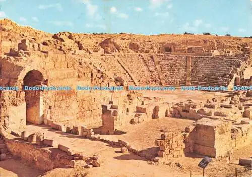 D105080 Caesarea. Antikes römisches Amphitheater. Nach einem Intervall von 2000 neu aufgebaut