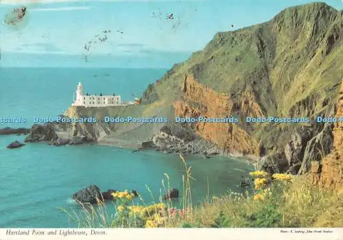 D106617 Devon. Hartland Point und Leuchtturm. John Hinde. E. Ludwig. 1987