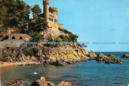 D105169 Costa Brava. Lloret de Mar. Schloss. Sa Caleta. G. Gosta. Foto Urruchi