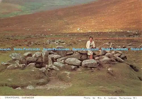 D106797 Dartmoor. Grimspound. Devon Federation of Women Institutes. Richter. Mrs.