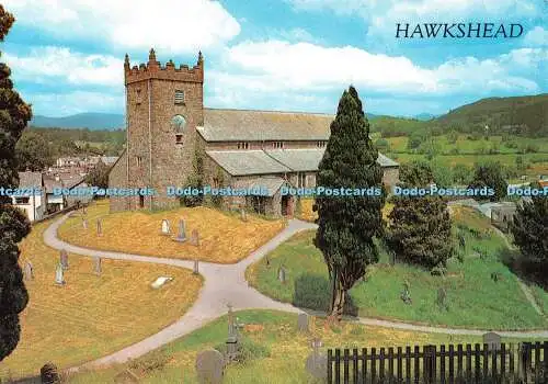 D103718 Hawkshead. Die Pfarrkirche. J. Salmon. Kamerafarbe